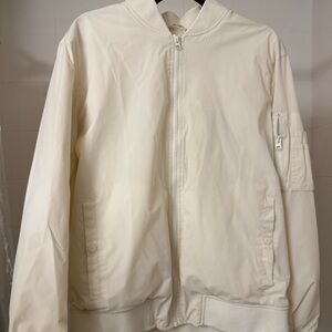 Men’s Banana Republic Off-White Bomber Jacket